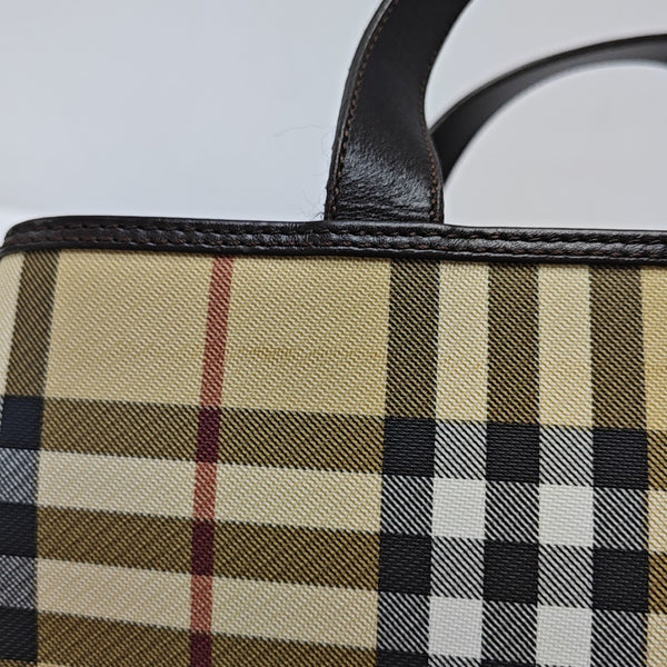 Coated Canvas Tote Bag Beige
