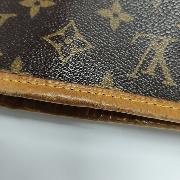 NEVERFULL MM Monogram Coated Canvas Brown