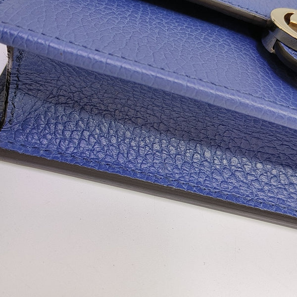 Authenticated pre-owned Interlocking G Calfskin Blue - Shoulder Bag at Looply