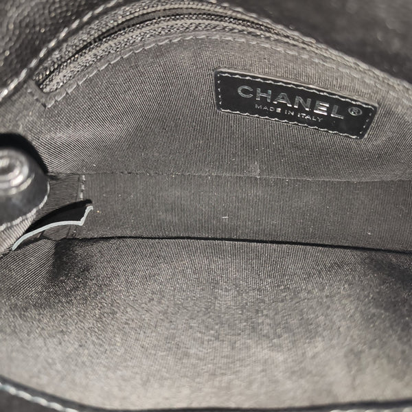 My Everything Flap Quilted Grained Calfskin Black