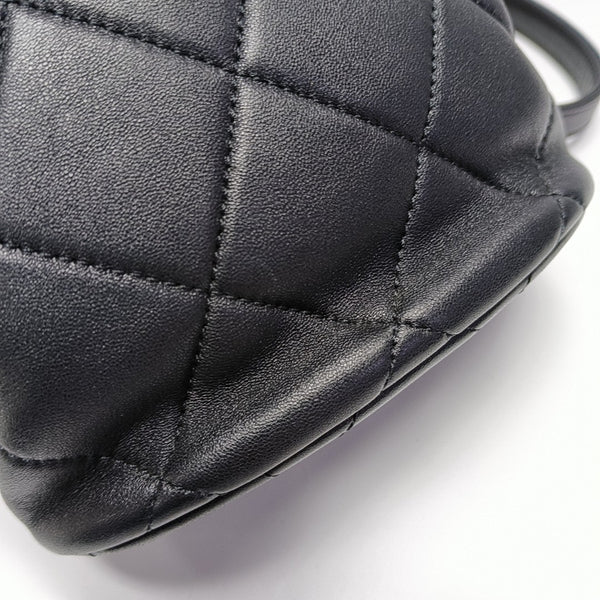 COCO LOVE Quilted Lambskin Black
