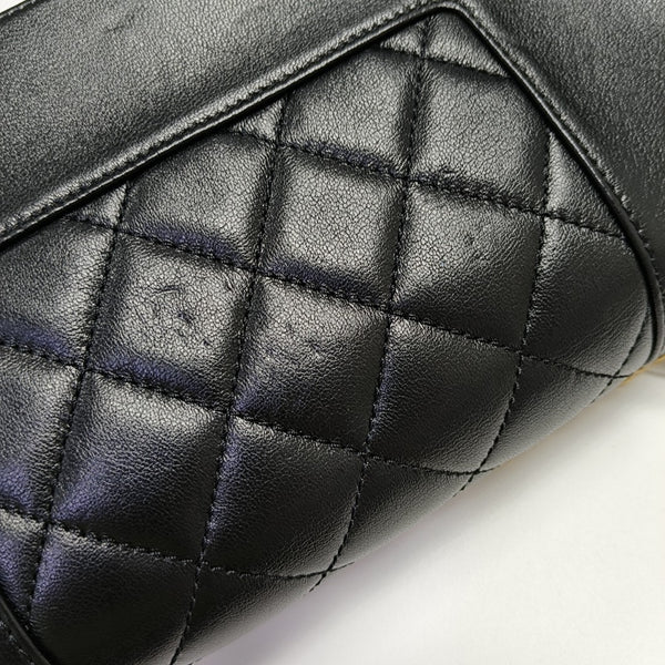 MADEMOISELLE Medium Quilted Lambskin Black