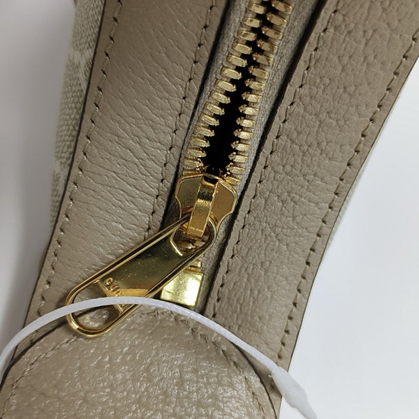 Monogram Coated Canvas Shoulder Bag Beige