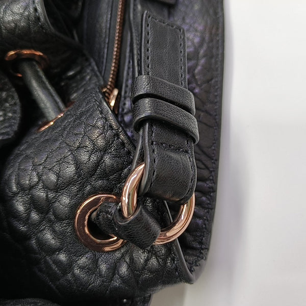 Calfskin Bucket Bag Black