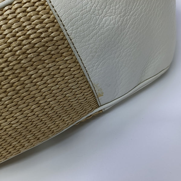 Straw Shoulder Bag Beige