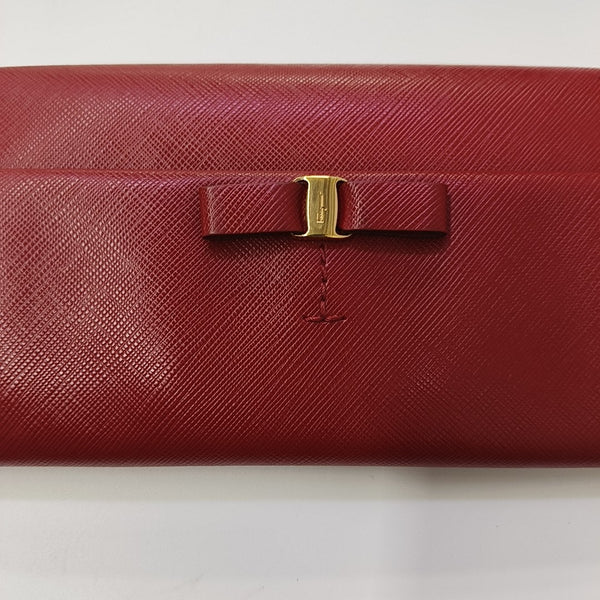 Vara Calfskin Red Wallet
