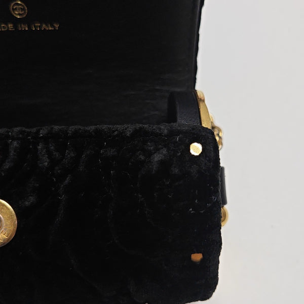 Velvet Shoulder Bag Black