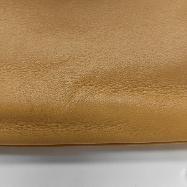Leather Top Handle Bag Yellow