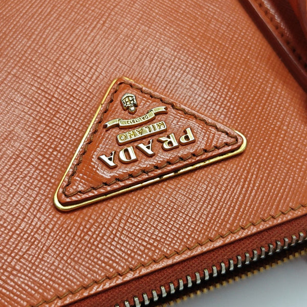 Galleria Medium Saffiano Calfskin Orange