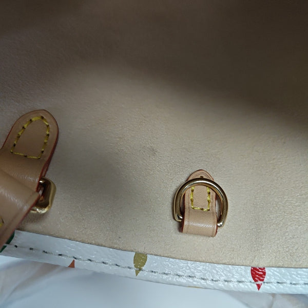 ONTHEGO MM Monogram Coated Canvas White