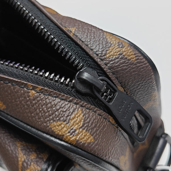 CHRISTOPHER Monogram Coated Canvas Brown