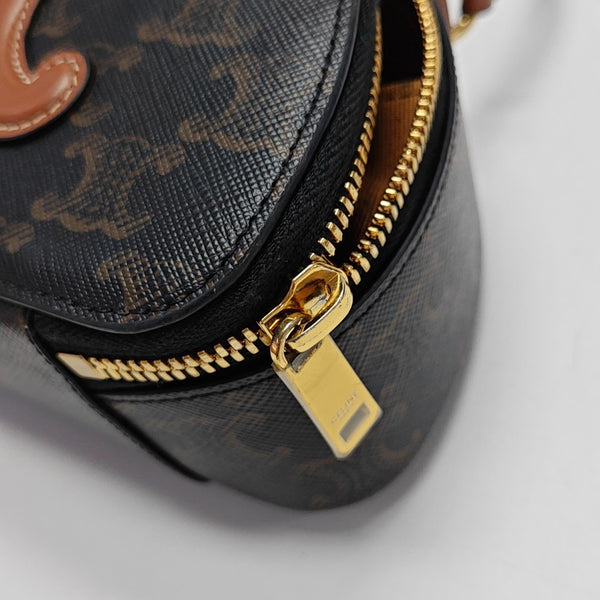 TRIOMPHE Mini Coated Canvas Black