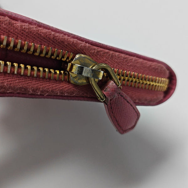 Saffiano Calfskin Wallet Pink