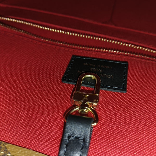 Authenticated pre-owned ONTHEGO MM Monogram Coated Canvas Brown - Tote Bag at Looply
