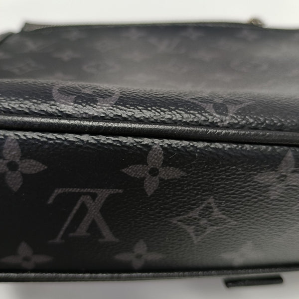 TAIGARAMA Monogram Coated Canvas Black