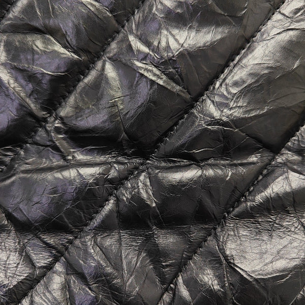 Crush Medium Quilted Calfskin Black