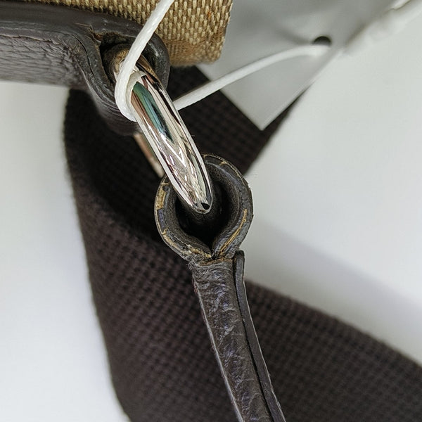 Monogram Fabric Shoulder Bag Beige