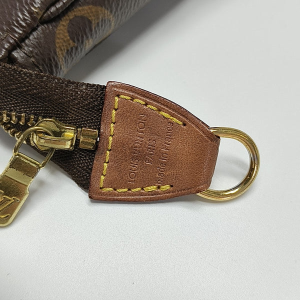 ACCESSOIRES GM Monogram Coated Canvas Brown