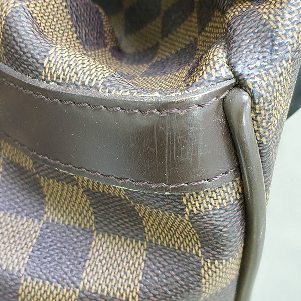 EOLE Damier Ebene Coated Canvas Brown