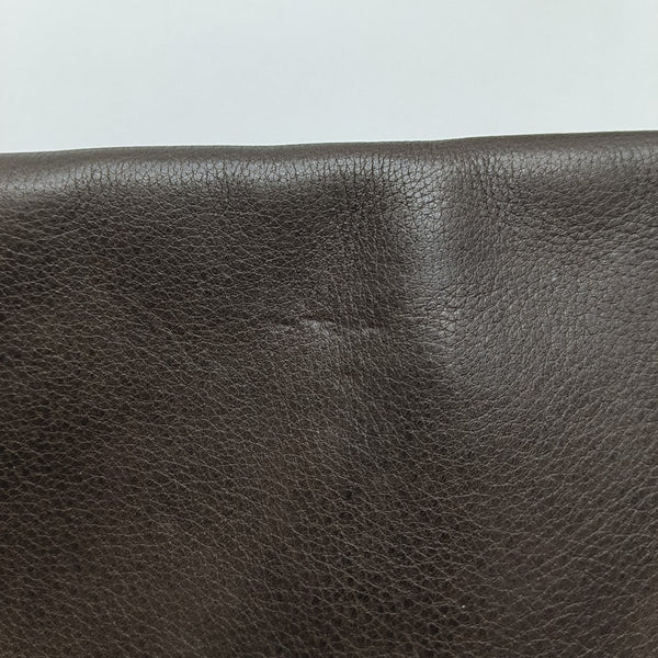 Calfskin Top Handle Bag Brown