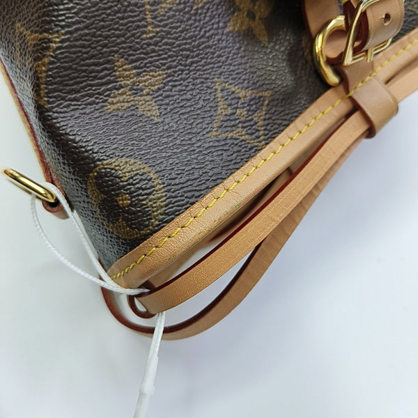 NOÉ Mini Monogram Coated Canvas Brown
