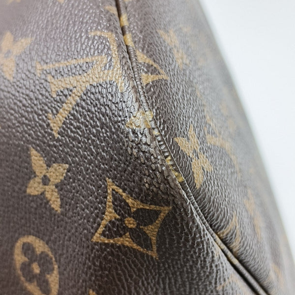 NEVERFULL MM Monogram Coated Canvas Brown