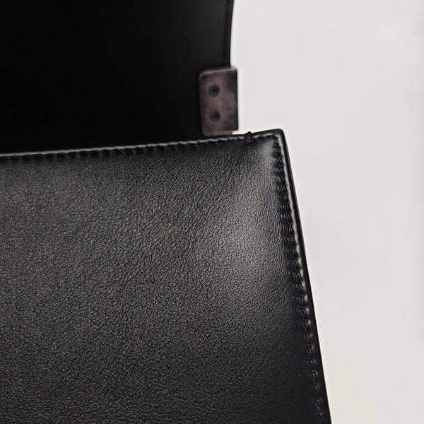 BOY CHANEL Small Quilted Calfskin Black