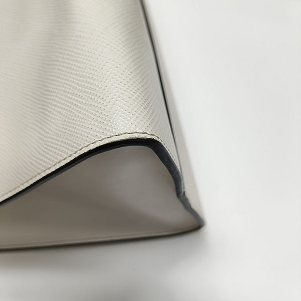 Monochrome Saffiano Calfskin White