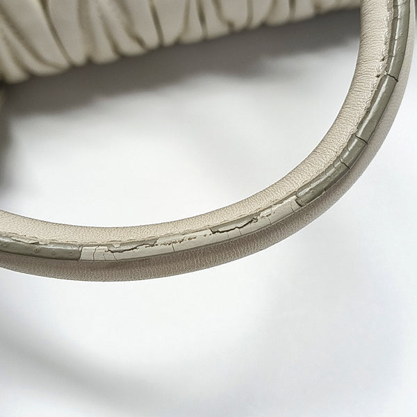 Authenticated pre-owned Arcadie Matelassé Large Quilted Lambskin White - Shoulder Bag at Looply
