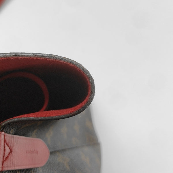 NÉONOÉ MM Monogram Coated Canvas Brown