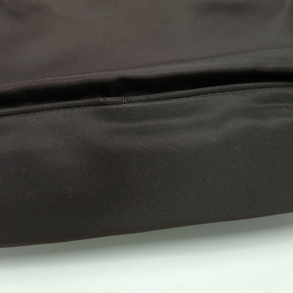 Nylon Top Handle Bag Brown