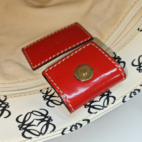 Monogram Coated Canvas Tote Bag Beige