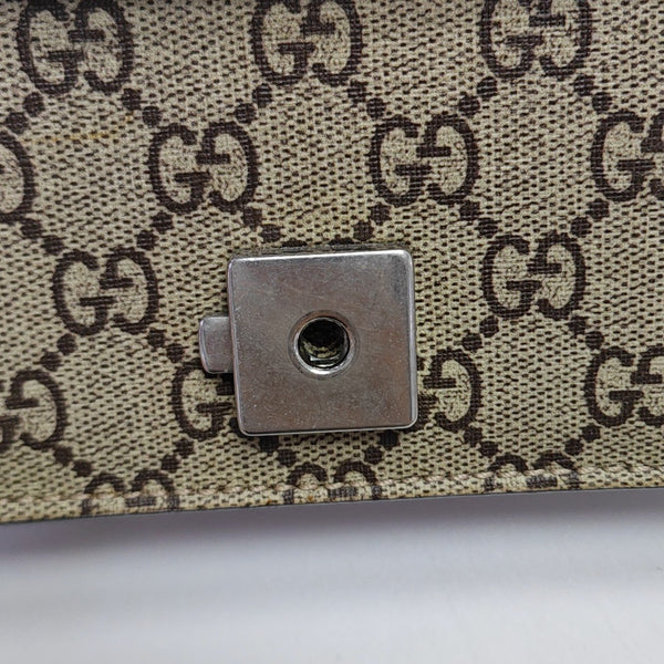 Dionysus Mini Monogram Coated Canvas Beige