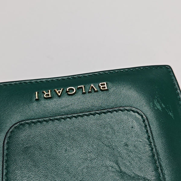 SERPENTI FOREVER Calfskin Green Card Holder