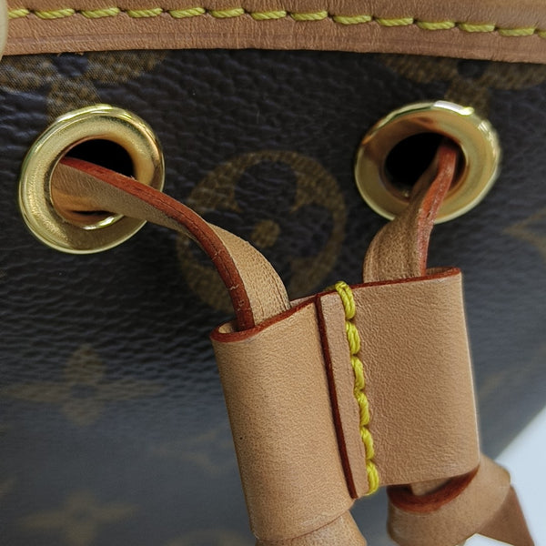 NOÉ Nano Monogram Coated Canvas Brown