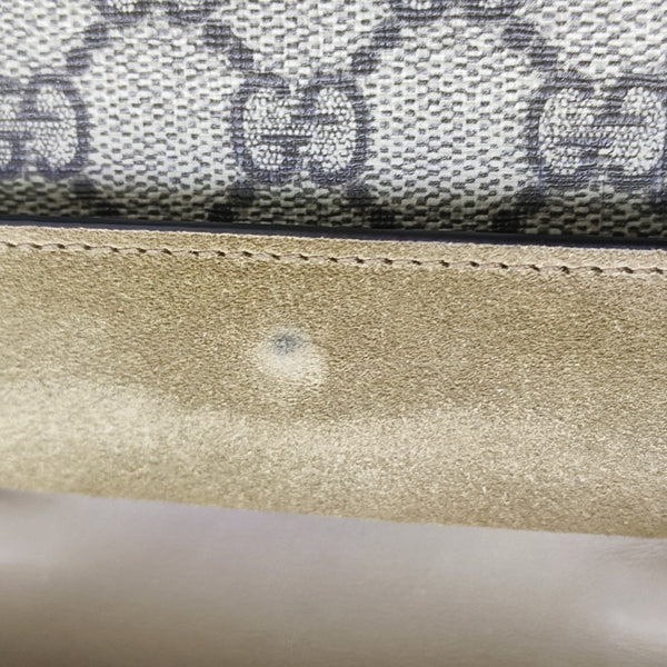 Dionysus Super Mini Monogram Coated Canvas Beige