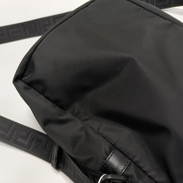 Nylon Shoulder Bag Small Black