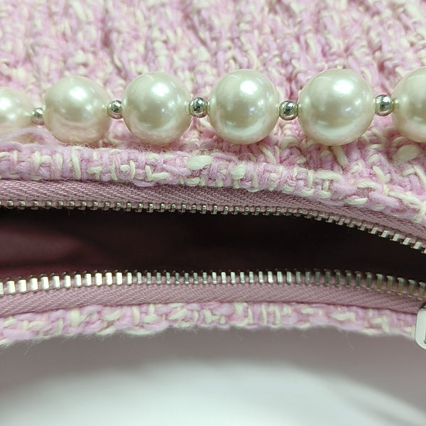 Fabric Crossbody Bag Pink
