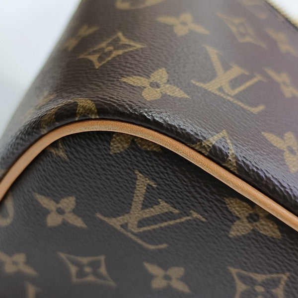 NICE Monogram Coated Canvas Brown