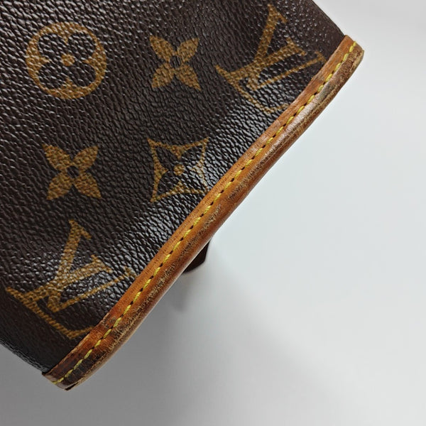 POPINCOURT Monogram Coated Canvas Brown