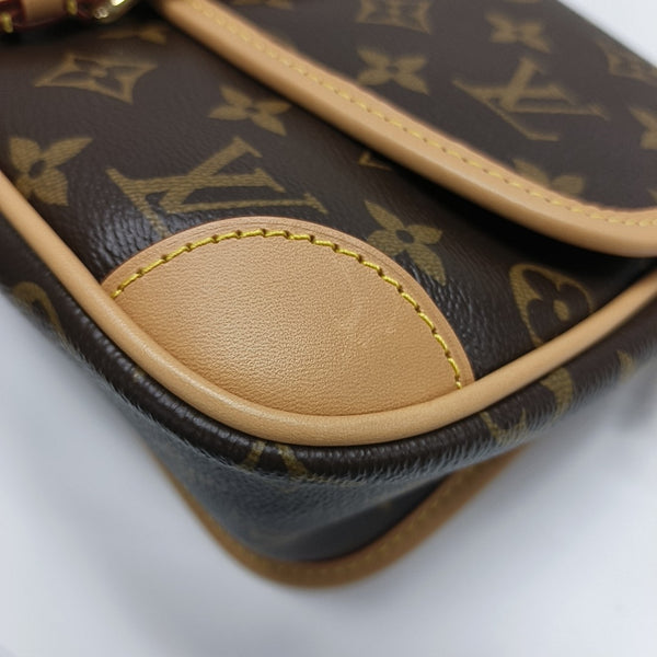 DIANE Monogram Coated Canvas Brown
