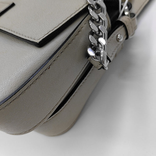 Calfskin Shoulder Bag Gray