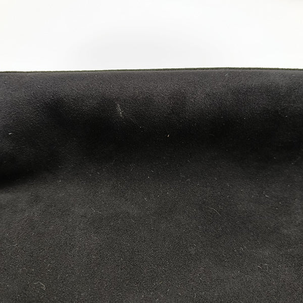 Suede Top Handle Bag Black