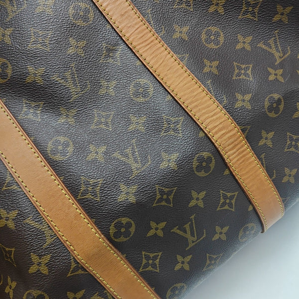 SAC SOUPLE 55 Monogram Coated Canvas Brown