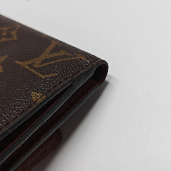ANAIS Monogram Coated Canvas Brown Wallet
