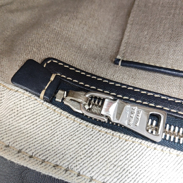 Canvas Shoulder Bag Beige