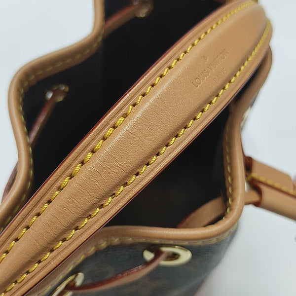 NOÉ Nano Monogram Coated Canvas Brown