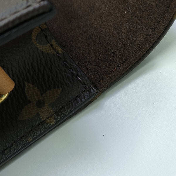 Lily Monogram Coated Canvas Brown