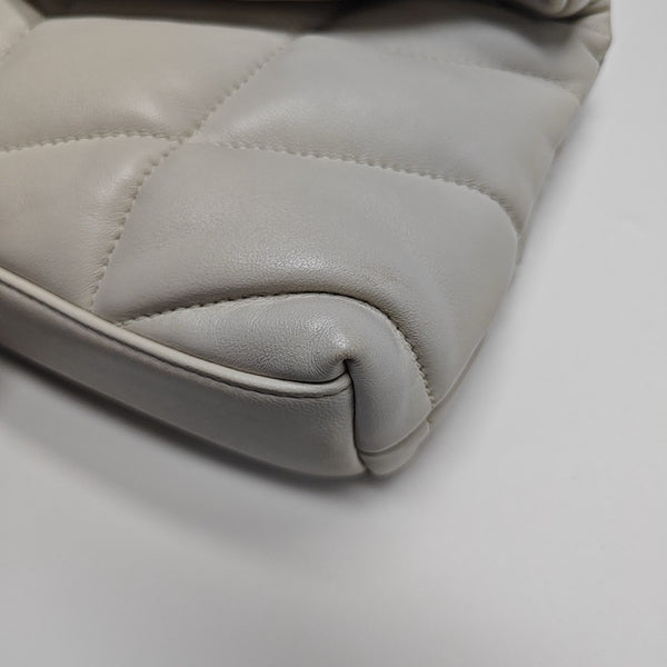 PUFFER TOY Mini Quilted Lambskin White