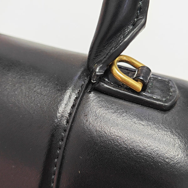 Hourglass Small Calfskin Black